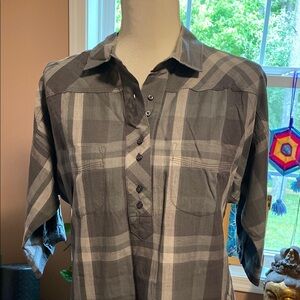 Prana plaid tunic dress S